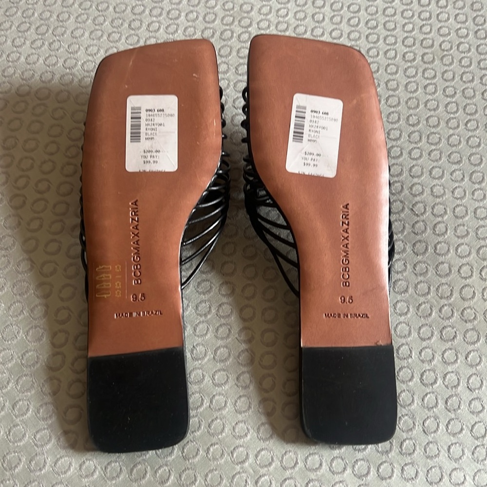 BCBGMAXAZRIA Black Women's Slide Sandals - Picture 5 of 12